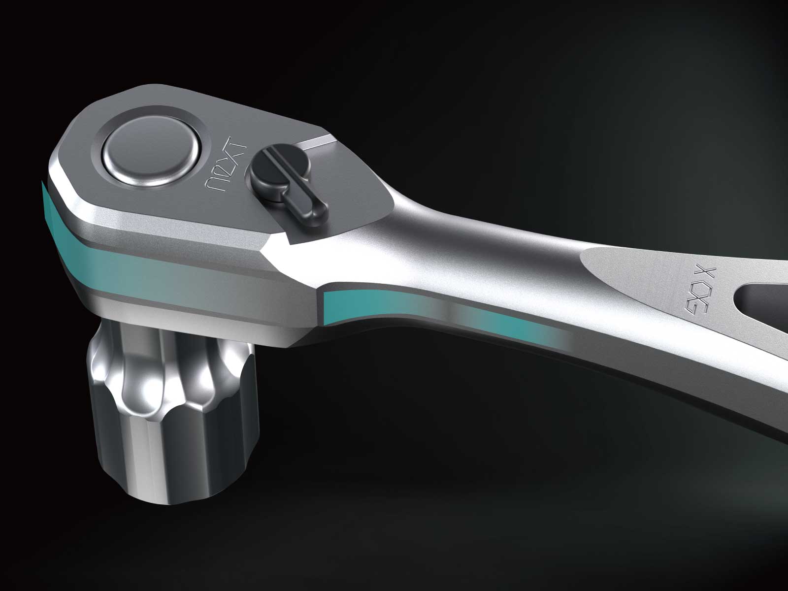 neXT 3/8"sq. Ratchet Handle (90Tooth) nepros Tools