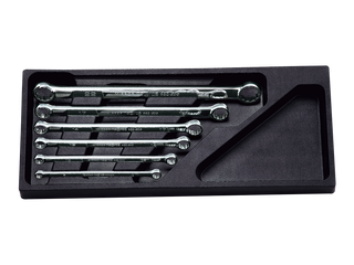 Flat-Type Standard Box-End Wrench Set (12pt.) Metric (6pcs.)
