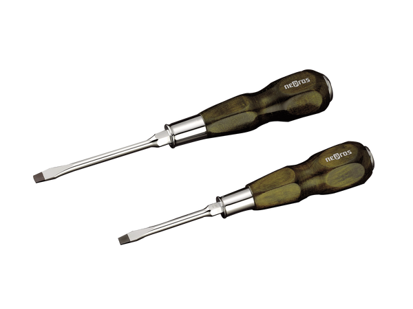 Slotted Screwdrivers (Wooden Grip)