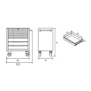 7 Drawer Tool Cabinets